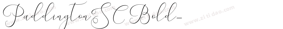 PaddingtonSC Bold字体转换